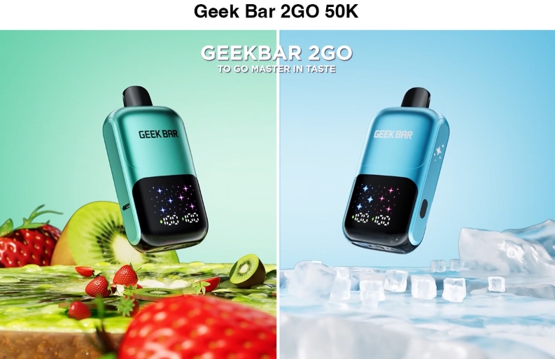 GEEK BAR 2GO 50000 Puffs Vape - Aardbei & Kiwi: de nieuwe standaard in de Belgische vape-scene